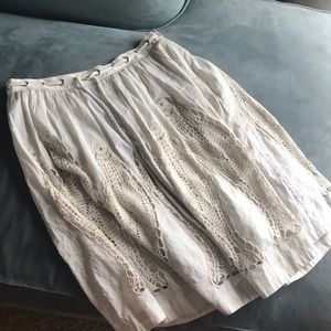 Anthropologie skirt with fish size 6